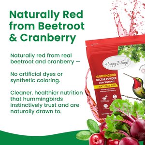 Happy Wings Red Nectar Concentrate Powder Wild Bird Food, 2-lb bag