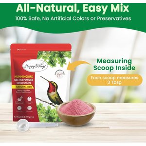 Happy Wings Red Nectar Concentrate Powder Wild Bird Food, 2-lb bag