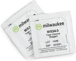 Milwaukee Instruments Powder Reagents for Total Chlorine Photometer Aquarium Water Test Kit, 25 count