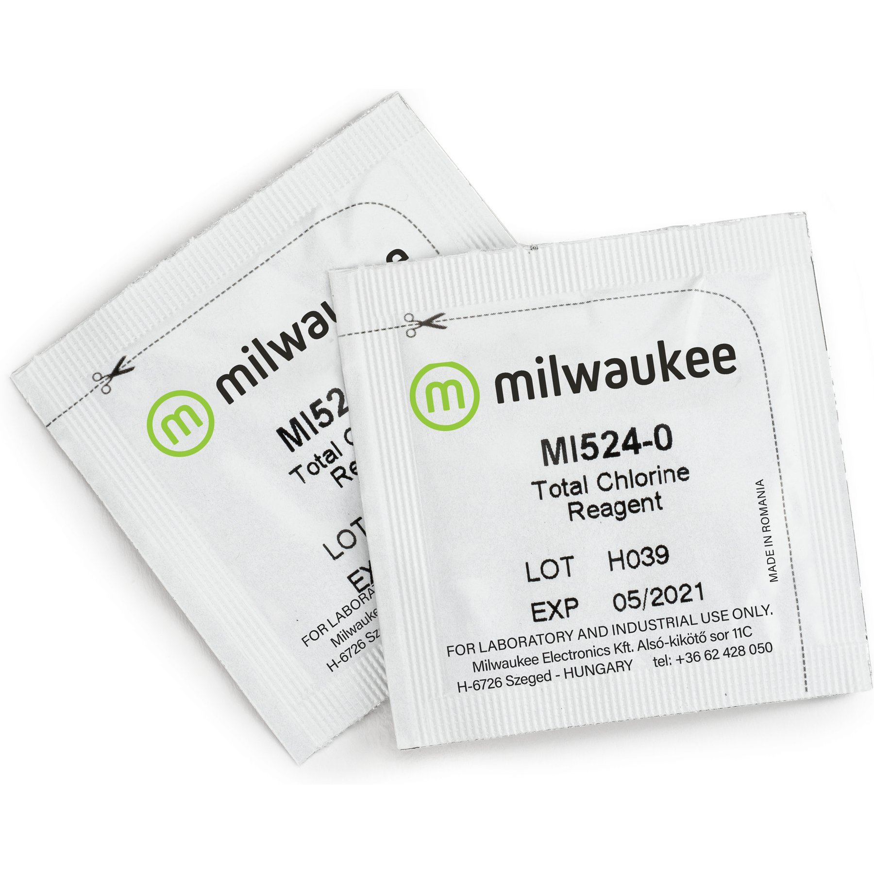 Milwaukee Instruments Powder Reagents for Total Chlorine Photometer Aquarium Water Test Kit, 25 count