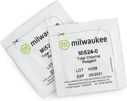 Milwaukee Instruments Powder Reagents for Total Chlorine Photometer Aquarium Water Test Kit, 100 count