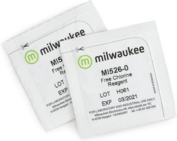 Milwaukee Instruments Powder Reagents for Free Chlorine Photometer Aquarium Water Test Kit, 100 count