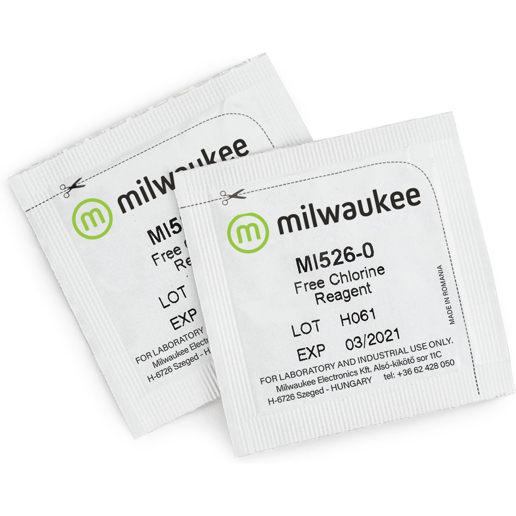 Milwaukee Instruments Powder Reagents for Free Chlorine Photometer Aquarium Water Test Kit, 100 count