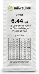 Milwaukee Instruments 6.44 ppt TDS Calibration Solution Sachets Aquarium Water Test Kit, 20-ml, 25 count