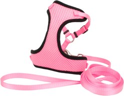 Comfort Soft Mesh Cat Harness & Leash, Pink Bright, 11 to 14-in chest