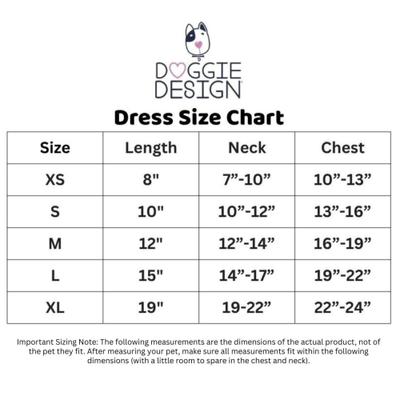 Show full view: Doggie Design Daisy Dog Dress, Mint Green, Small slide 4 of 5
