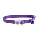 Safe Cat Snag-Proof Polyester Breakaway Cat Collar with Bell, Purple