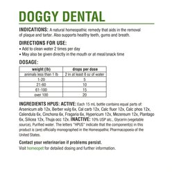HomeoPet Doggy Dental Dog Supplement, 15mL bottle slide 2 of 7