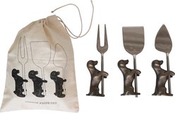 Storied Home Cheese Knives Memorial Keepsake with Dog Stands slide 1 of 3