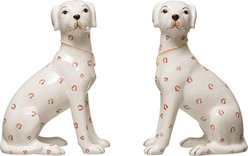 Storied Home Dolomite Hand-Painted Dog Memorial Keepsake, Set of 2