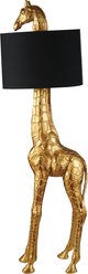 Storied Home Resin Giraffe Floor Lamp with Inline Switch, Gold Finish/Black