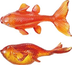 Storied Home Transparent Resin Goldfish Figurine Memorial Keepsake, Orange
