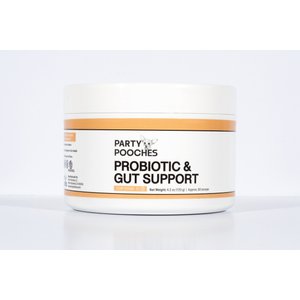Party Pooches Probiotic & Gut Support Digestive Aid Powder Supplement for Dogs, 4.2-oz jar