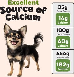 ChefPaw Eggshell Powder Vitamins & Minerals Supplement for Dogs, 8-oz bag slide 2 of 5