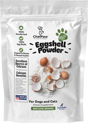 ChefPaw Eggshell Powder Vitamins & Minerals Supplement for Dogs, 8-oz bag slide 1 of 5