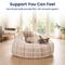 Show in main carousel: PawsPik 3-in-1 Convertible Plush Cave & Donut Bolster Dog & Cat Bed, Medium, Cream slide 6 of 9