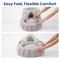 Show in main carousel: PawsPik 3-in-1 Convertible Plush Cave & Donut Bolster Dog & Cat Bed, Medium, Gray slide 9 of 9