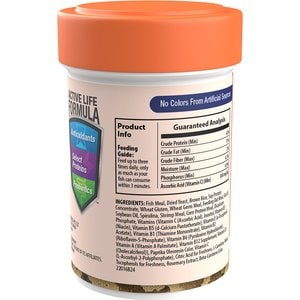 TetraFin Goldfish Flakes Fish Food, 0.42-oz jar