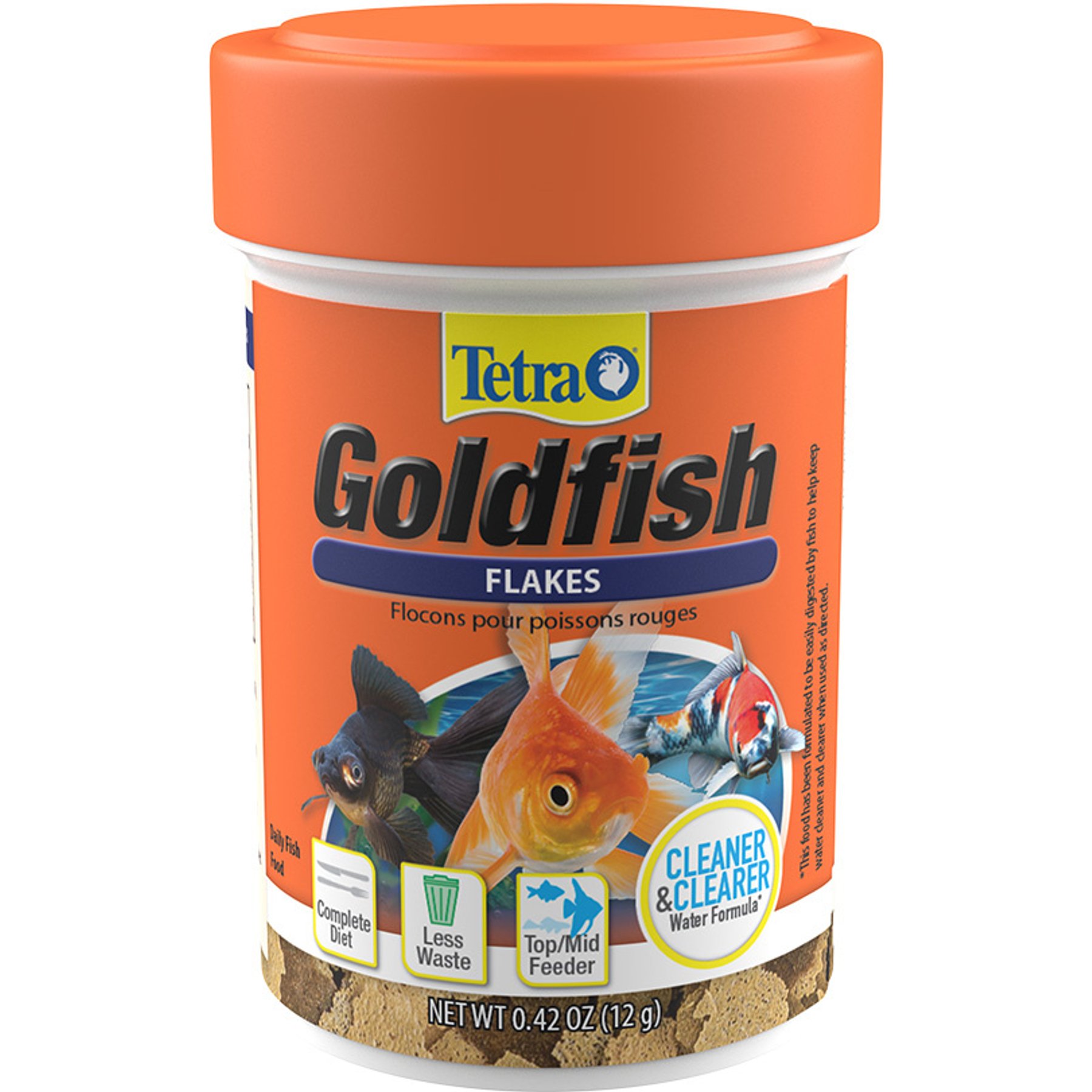TetraFin Flakes Goldfish Food, 0.42-oz jar