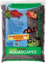 CaribSea Super Natural Aquascapes Midnight River Aquarium Gravel, Black/Natural, 5-lb bag