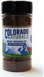 Colorado Naturals Beef Sprinklez Dry Dog Food Topper, 3.4-oz jar