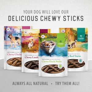 Caledon Farms Chewy Lamb Sticks Dog Treats, 7-oz bag