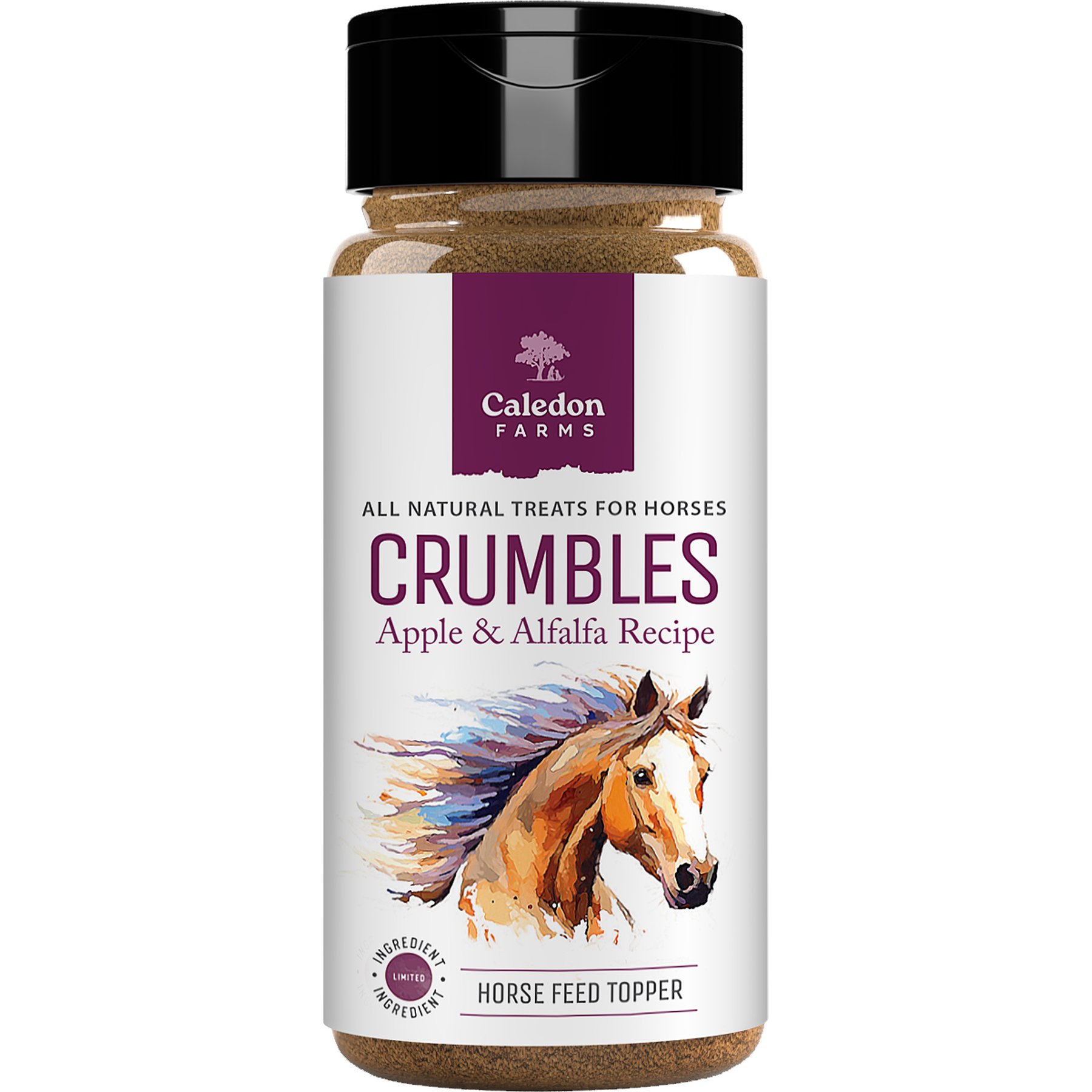 Caledon Farms Crumbles Apple & Alfalfa Recipe Horse Treats, 10.6-oz bag