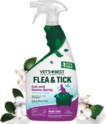 Vet's Best Flea & Tick Indoor Cotton Spice Home Spray for Cats, 32-fl oz bottle
