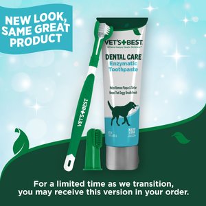 Vet's Best Toothbrush & Toothpaste Dental Kit, 3.5-oz tube, Adult