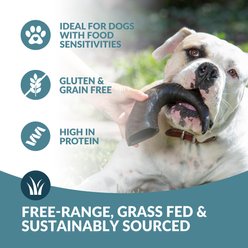 Wild Eats Water Buffalo Horn No Antibiotics No Added Hormones Long Lasting Natural Single Source Protein Dog Chew Treats, Medium: 0.45-lb bag slide 2 of 7