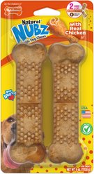 Nylabone Nubz Jumbo Chicken Hard Dog Chew Treats, 2 count slide 1 of 9