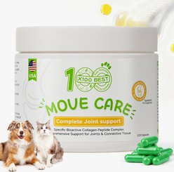 X100BEST 5-in-1 Advanced Hip & Joint Support Softgels Supplement for Dogs, 120 count slide 1 of 8