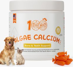 X100BEST Collagen Liquid Calcium Joint Supplement for Dogs, 120 count
