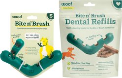 Woof Bite n' Brush Chicken Refill Small Dental Dog Chew Treats