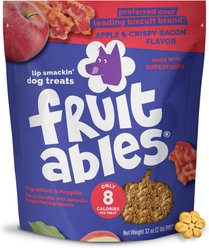 Fruitables Crispy Bacon & Apple Flavor Dog Treats, 32-oz bag