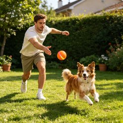 Niubya Smart Bounce Motion Activated 2 Mode Interactive Dog Toy, Orange slide 2 of 9