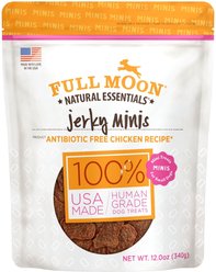 Full Moon Essentials Grain-Free Chicken Jerky Dog Treats, 12-oz bag