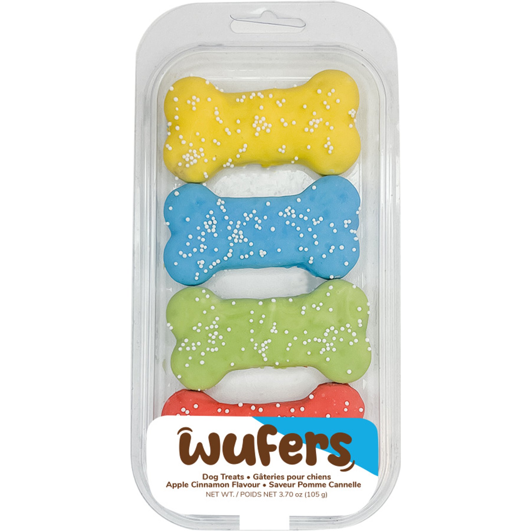 Wufers Summer Throw Me A Bone Cookies Crunchy Dog Treats, 3.8-oz, 4 count