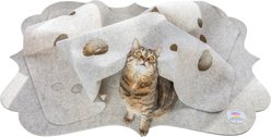 SnugglyCat Luxe Ripple Rug Cat Activity Play Mat, Oatmeal
