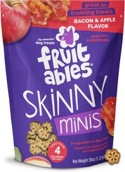 Fruitables Skinny Minis Apple Bacon Flavor Soft & Chewy Dog Treats, 20-oz bag