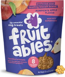 Fruitables Baked Grain-Free Pumpkin & Apple Crunchy Dog Treats, 32-oz bag slide 1 of 9