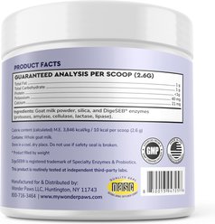 Wonder Paws Premium Goat Milk Powder Digestive Aid Supplement for Dogs, 8.25-oz jar slide 2 of 9