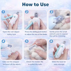 FurriHop Adjustable Trimmer Small Animal Nail Clippers, Blue slide 2 of 8