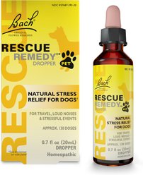 Rescue Remedy Sedative-Free Liquid Calming Supplement Dogs, 20-mL bottle