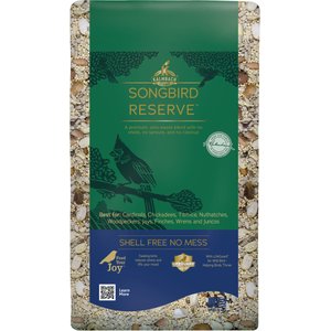 Kalmbach Feeds Songbird Reserve Shell Free No Mess Wild Bird Food, Green/Blue, 20-lb bag