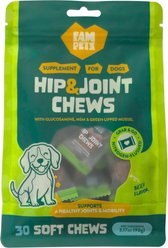 FAM Pets Hip & Joint Glucosamine, MSM & Green-Lipped Mussel Soft Chews Supplement for Dogs, 30 count slide 1 of 7