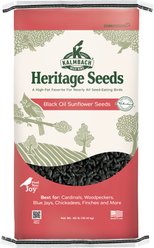 Kalmbach Feeds Heritage Seeds Black Oil Sunflower Seeds Wild Bird Food Red, 40-lb bag