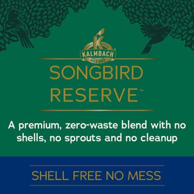 Show full view: Kalmbach Feeds Songbird Reserve Shell Free No Mess Wild Bird Food, Green/Blue, 20-lb bag slide 6 of 7