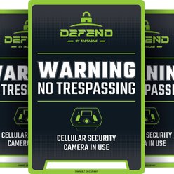 Tactacam No Trespassing Sign, 3 count