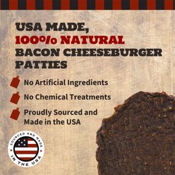 The Country Butcher Gluten-Free Bacon Cheeseburger Blend Patties Soft & Chewy Dog Treats, 9-oz bag, 10 count slide 2 of 5